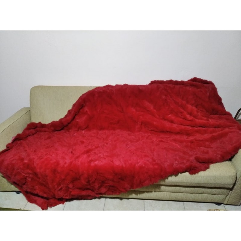 Κόκκινη Γούνινη Κουβέρτα