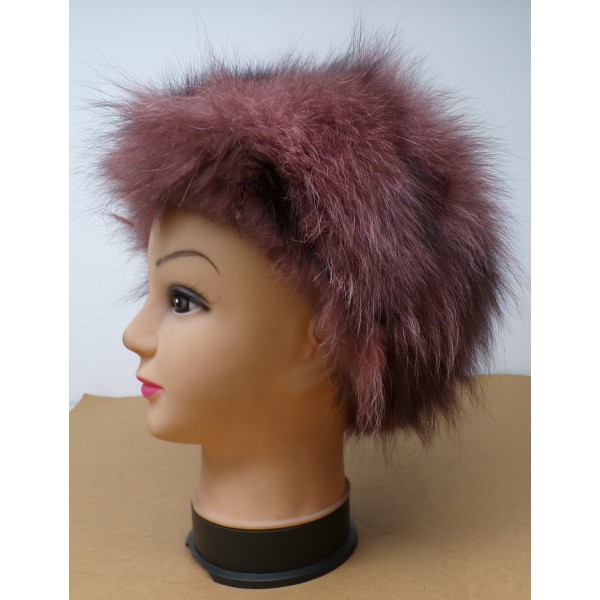 Ροζ Γούνινο Καπέλο