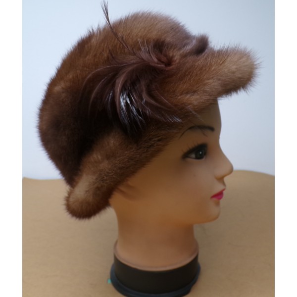 Καφέ Γούνινο Καπέλο