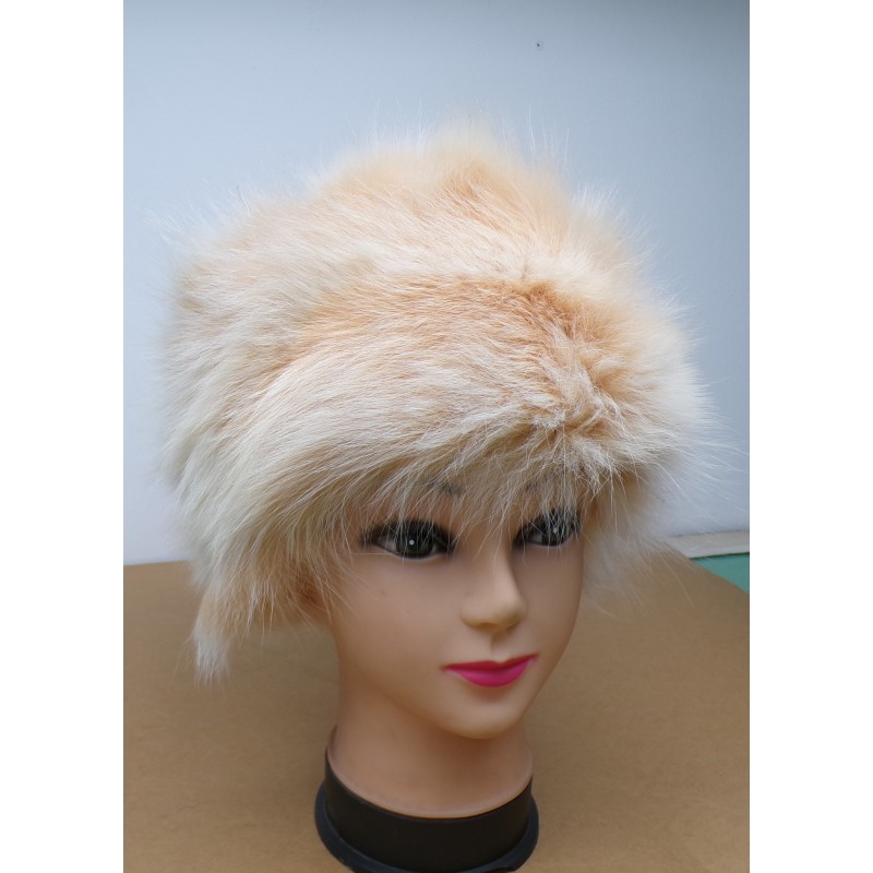 Σομόν καπέλο απο αλεπού