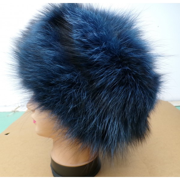 Μπλε καπέλο απο αλεπού